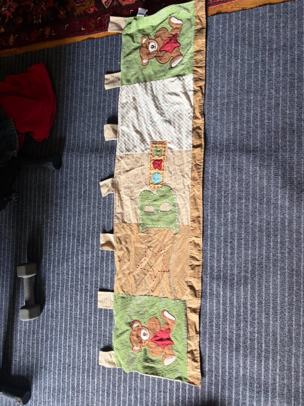 Nojo Bear Baby Nursery Window Valance - Picture 2 of 9
